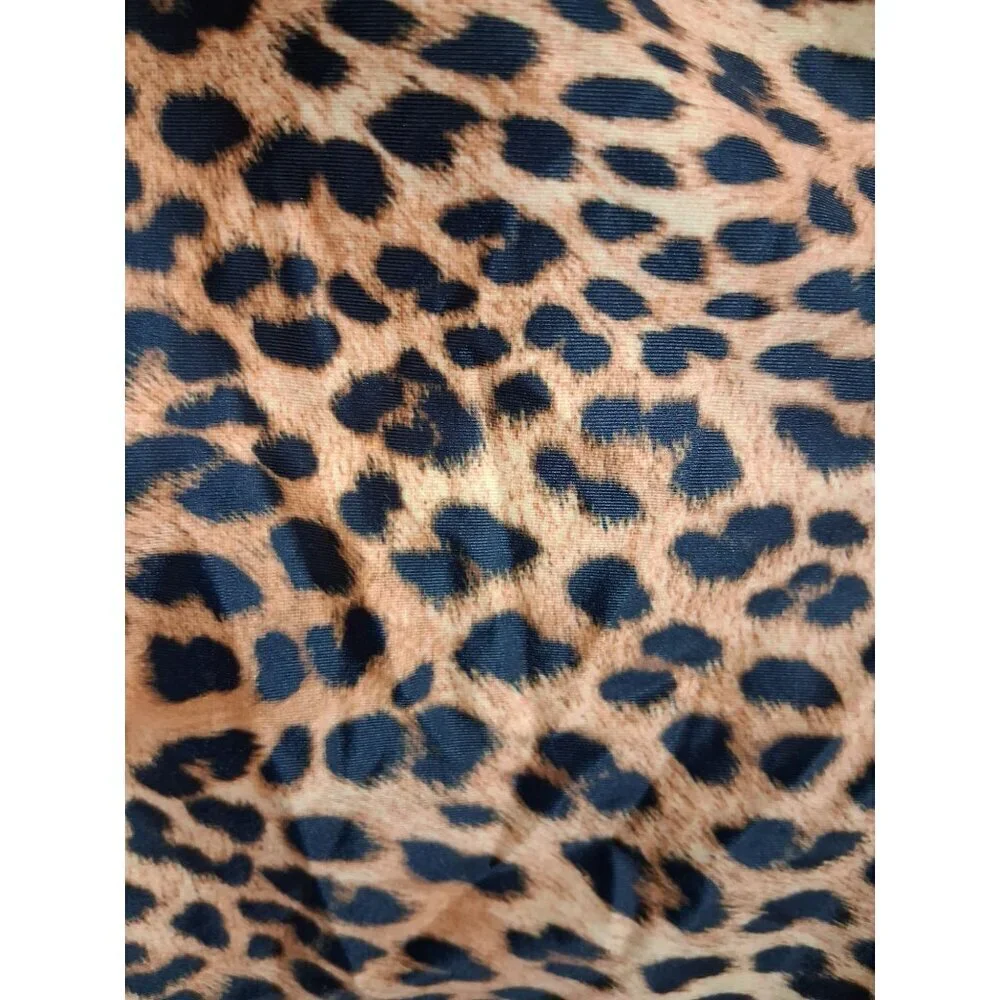 NWOT 1 Piece Swimsuit Summer Beach Pool Vacation Y2K Animal Print Size XXL